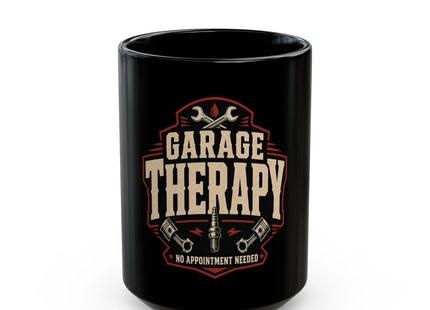 Garage Therapy Black Mug