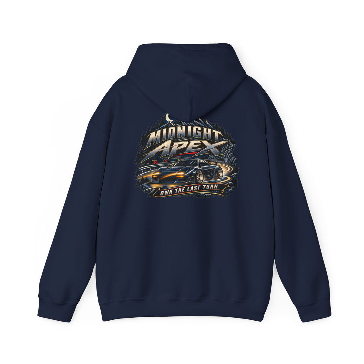 Midnight Apex Hoodie with Garage Life artwork by Print Gear