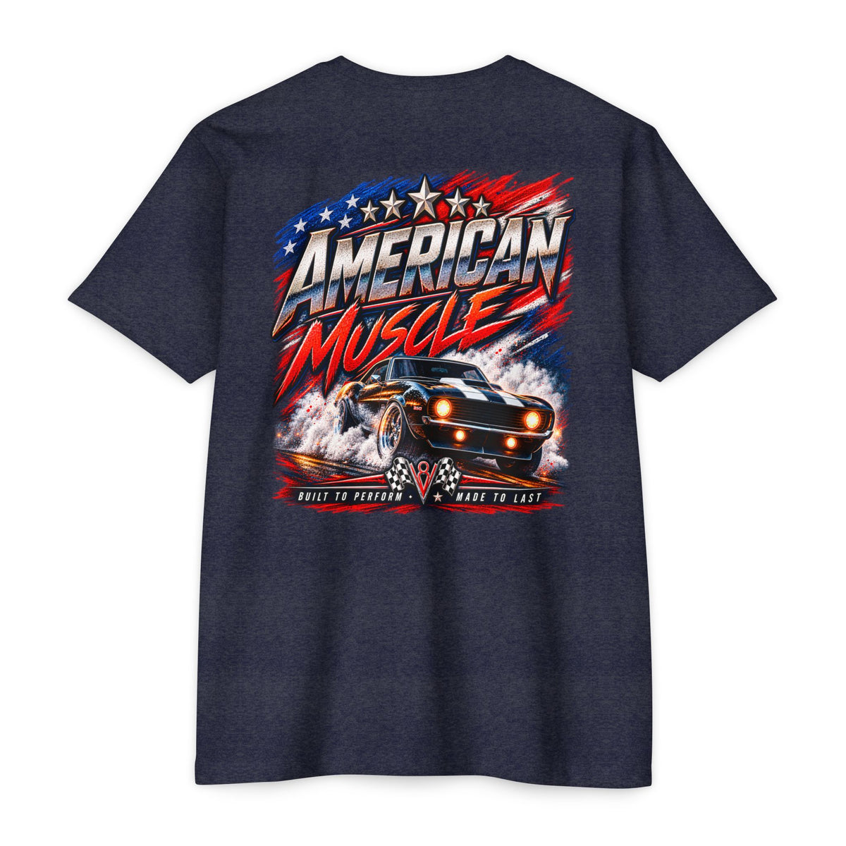American Muscle T-Shirt with Garage Life artwork by Print Gear