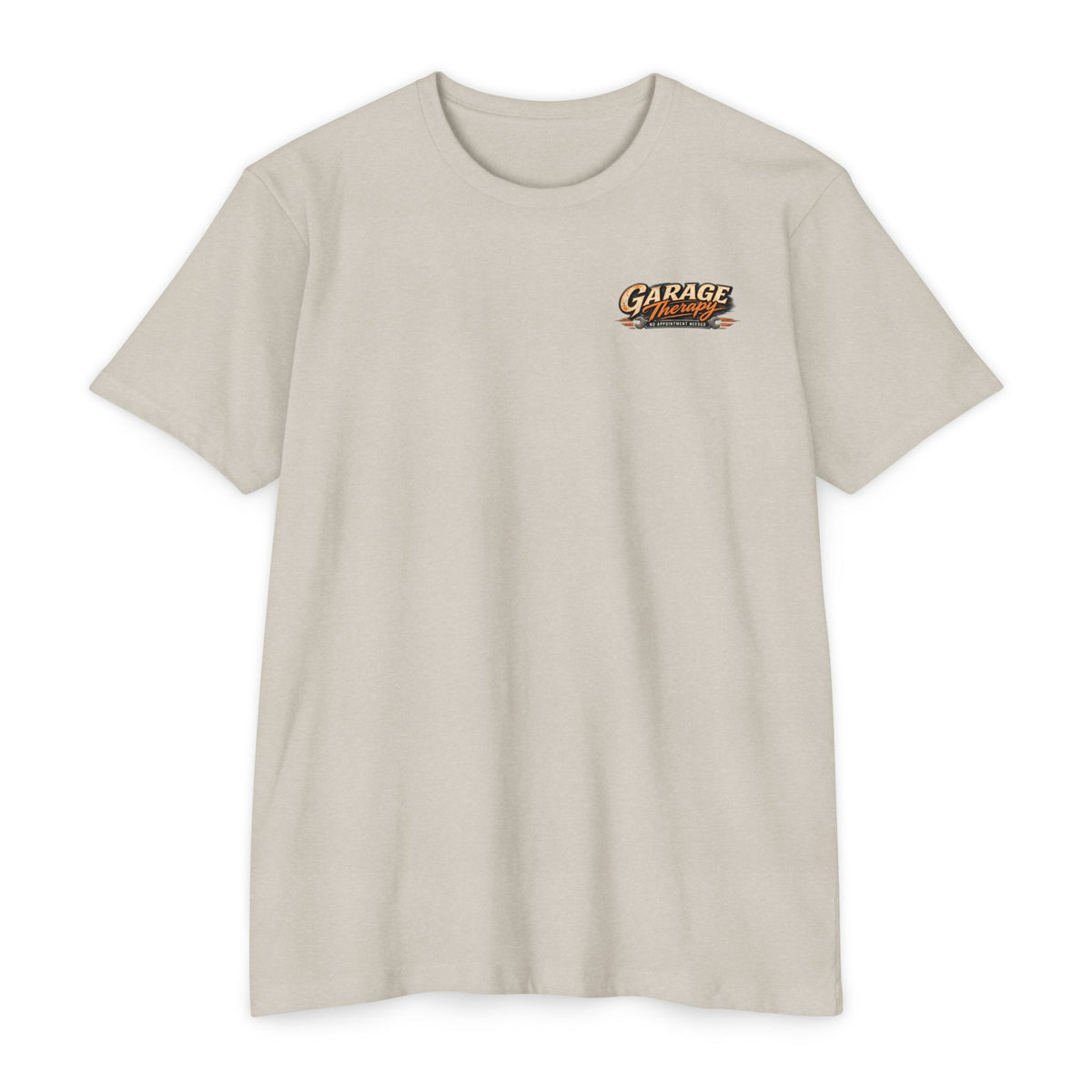 Garage Therapy T-shirt with Garage Life artwork by Print Gear