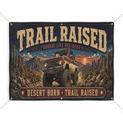 Trail Raised Garage Banner