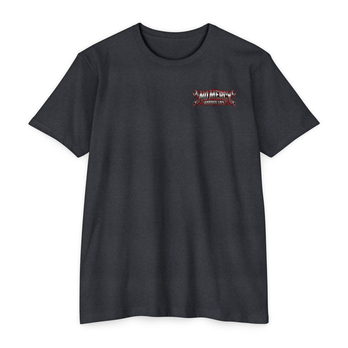 No Mercy Garage T-Shirt with Garage Life artwork by Print Gear