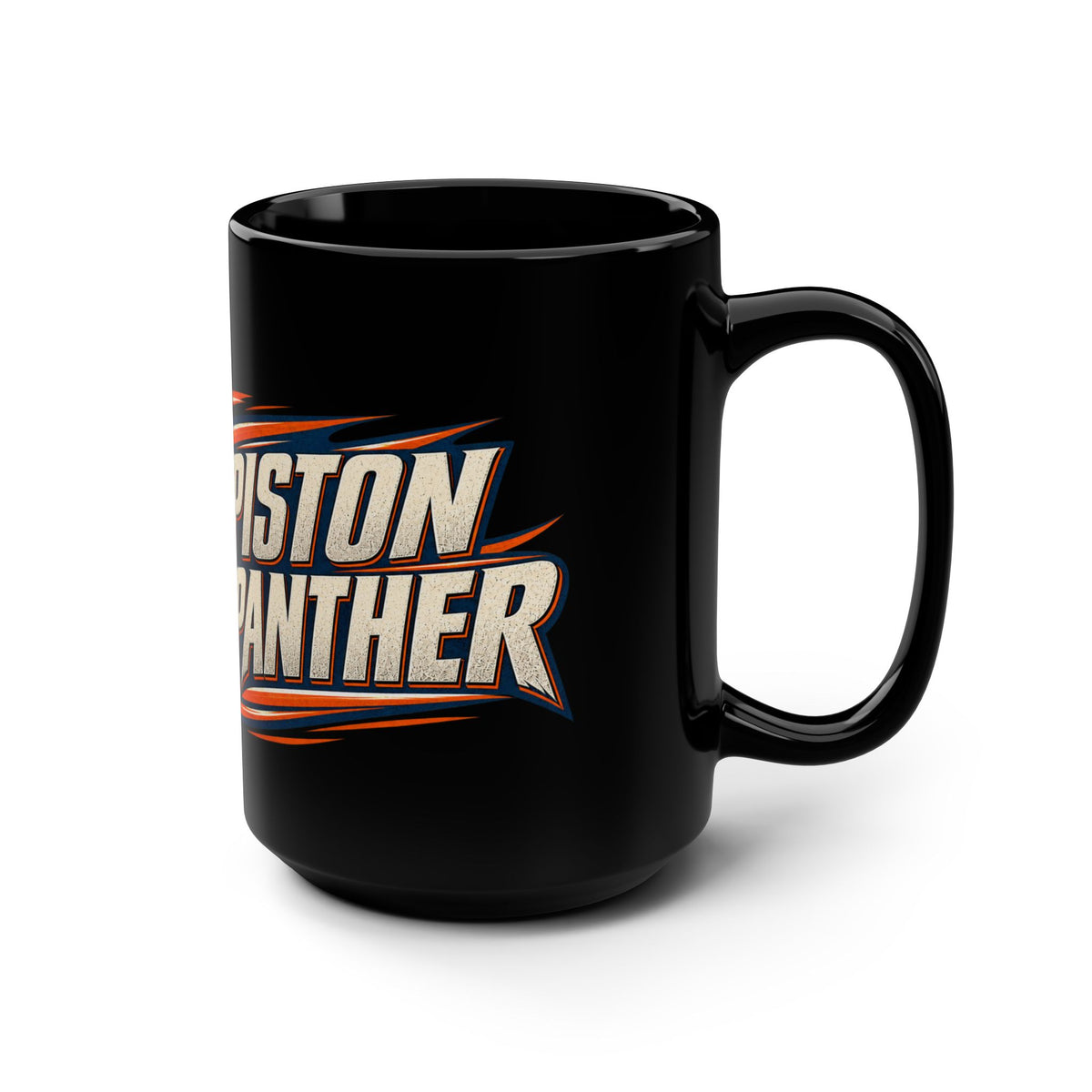 Piston Panther Black Mug, 15oz