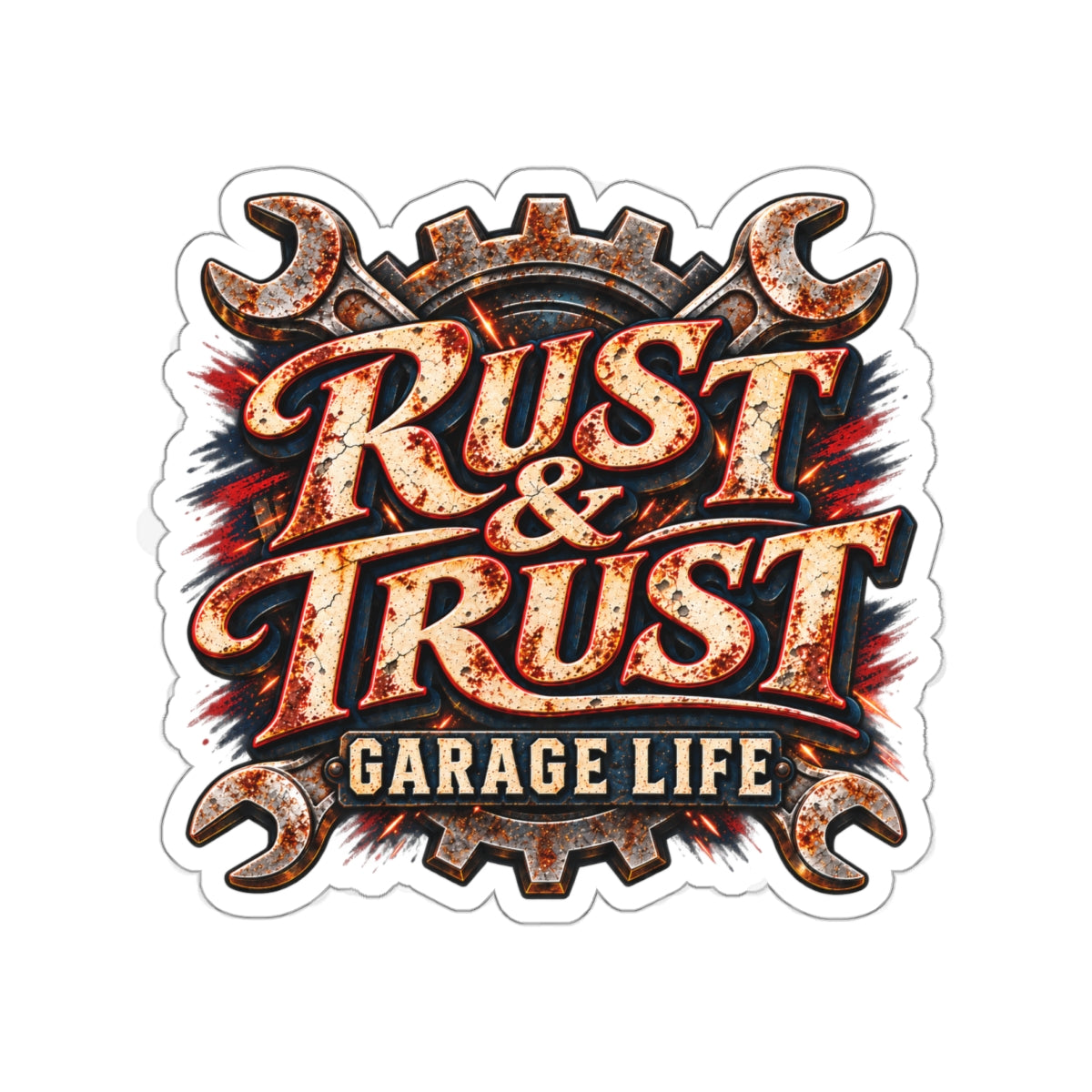 Rust & Trust Die-Cut Sticker 2