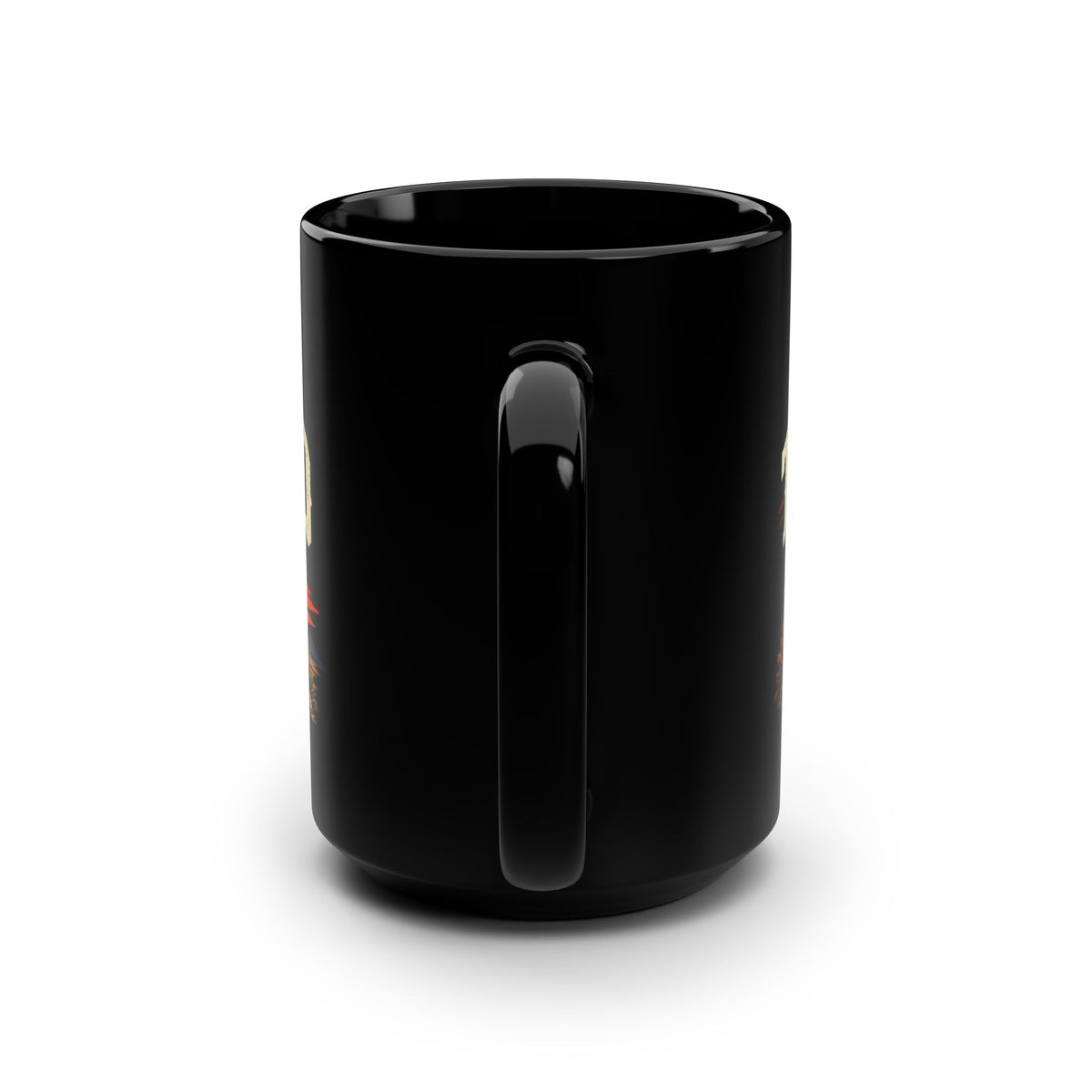 Trail Raised Black Mug 15oz with Garage Life artwork by Print Gear