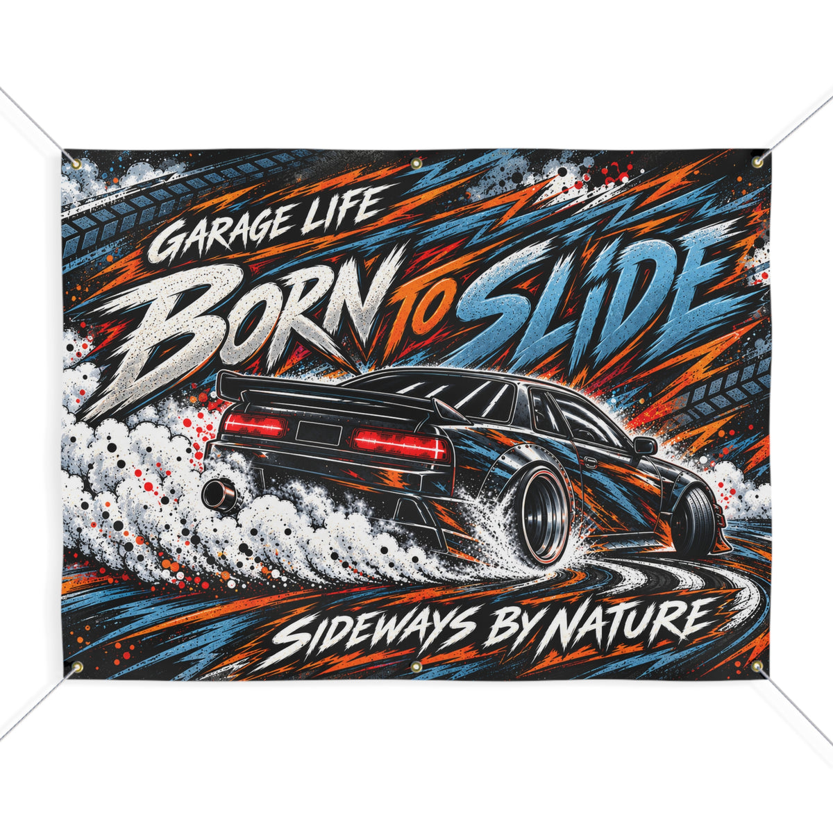 Born To Slide Matte Banner