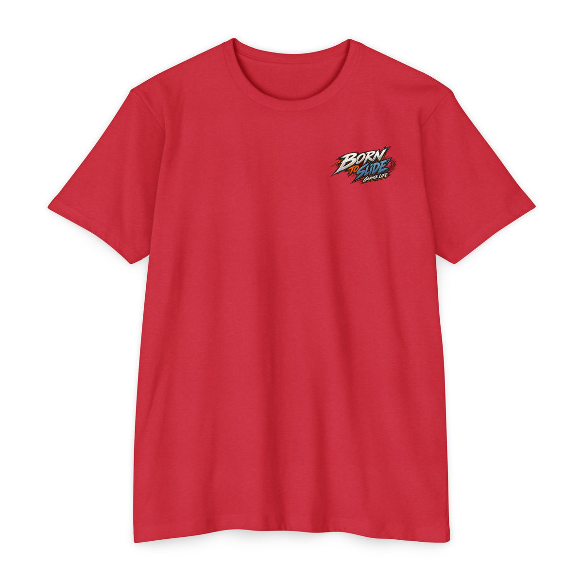 Born To Slide T-Shirt with Garage Life artwork by Print Gear
