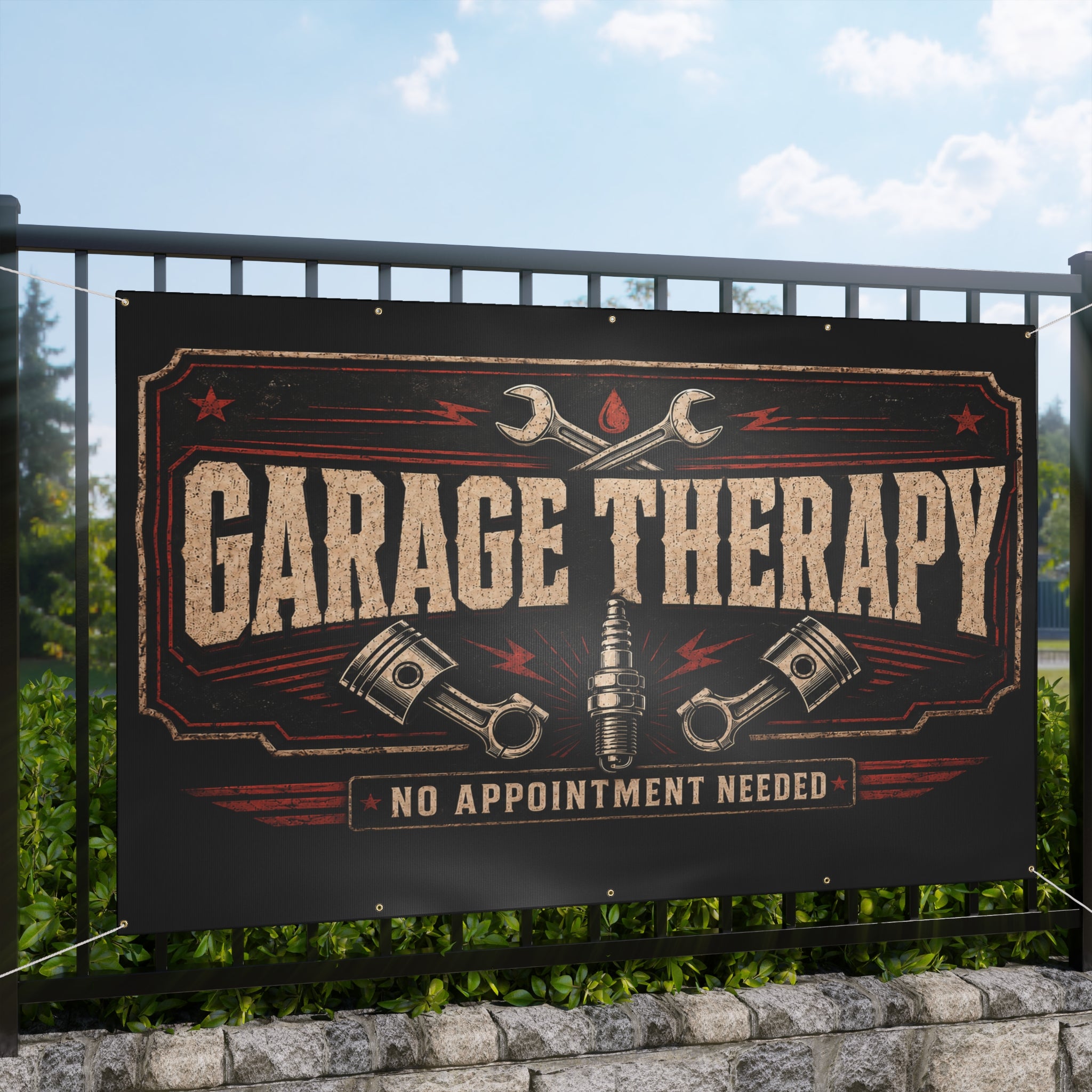 Garage Therapy Garage Banner
