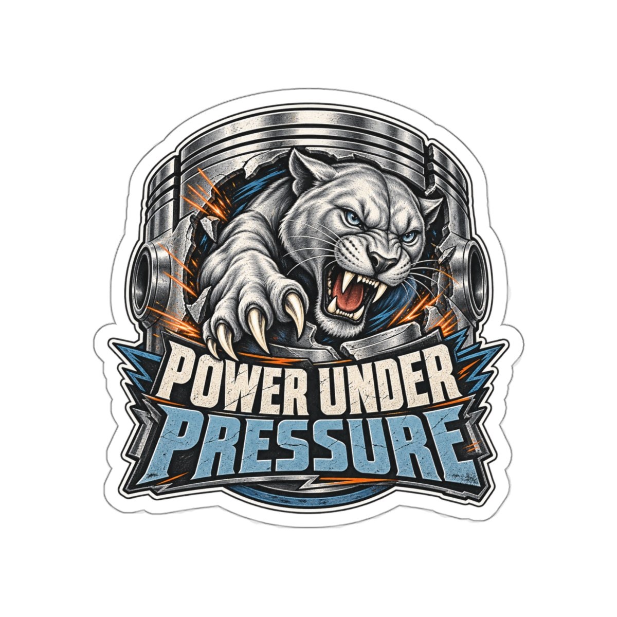 Piston Panther Sticker