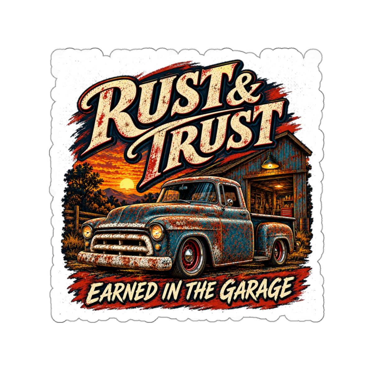 Rust & Trust Truck Sticker