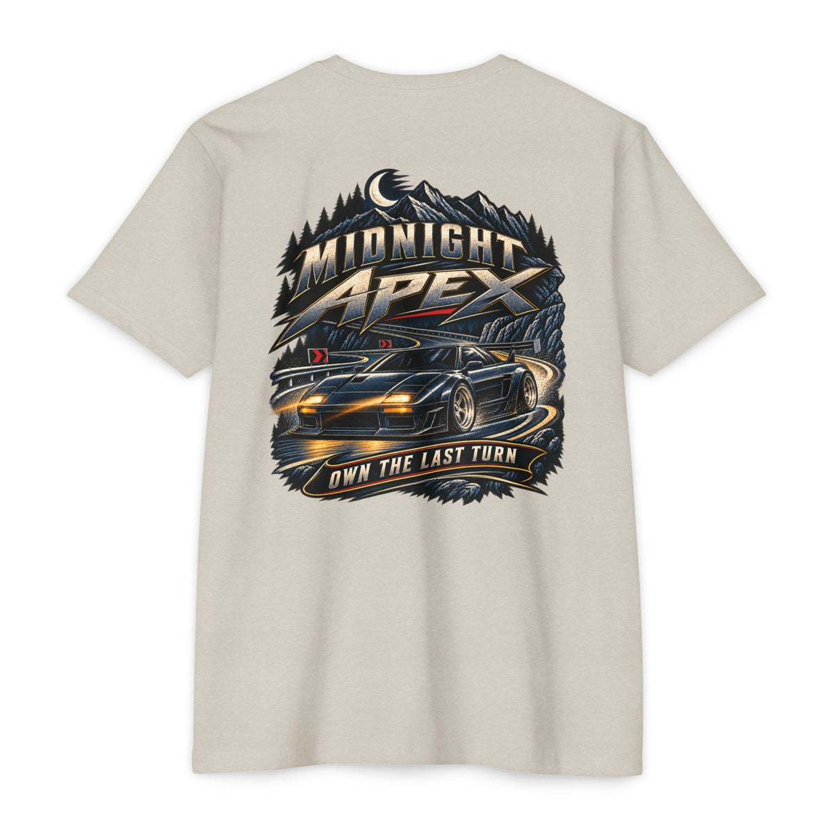 Midnight Apex T-Shirt with Garage Life artwork by Print Gear