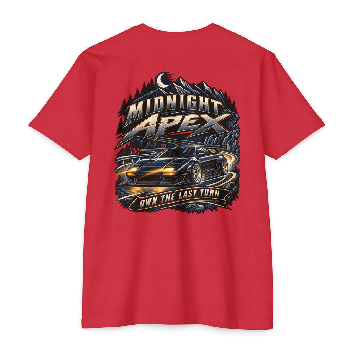 Midnight Apex T-Shirt with Garage Life artwork by Print Gear