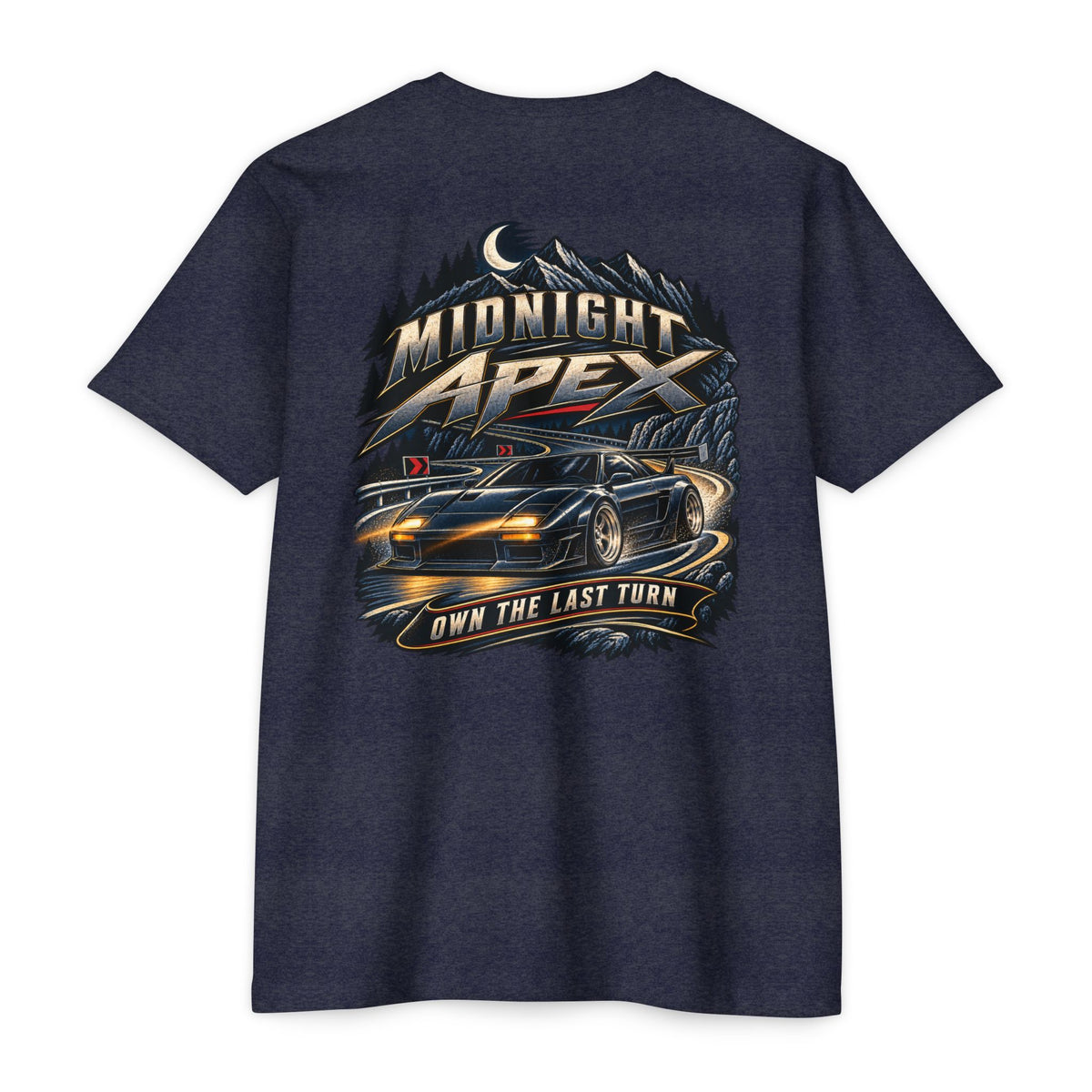 Midnight Apex T-Shirt with Garage Life artwork by Print Gear