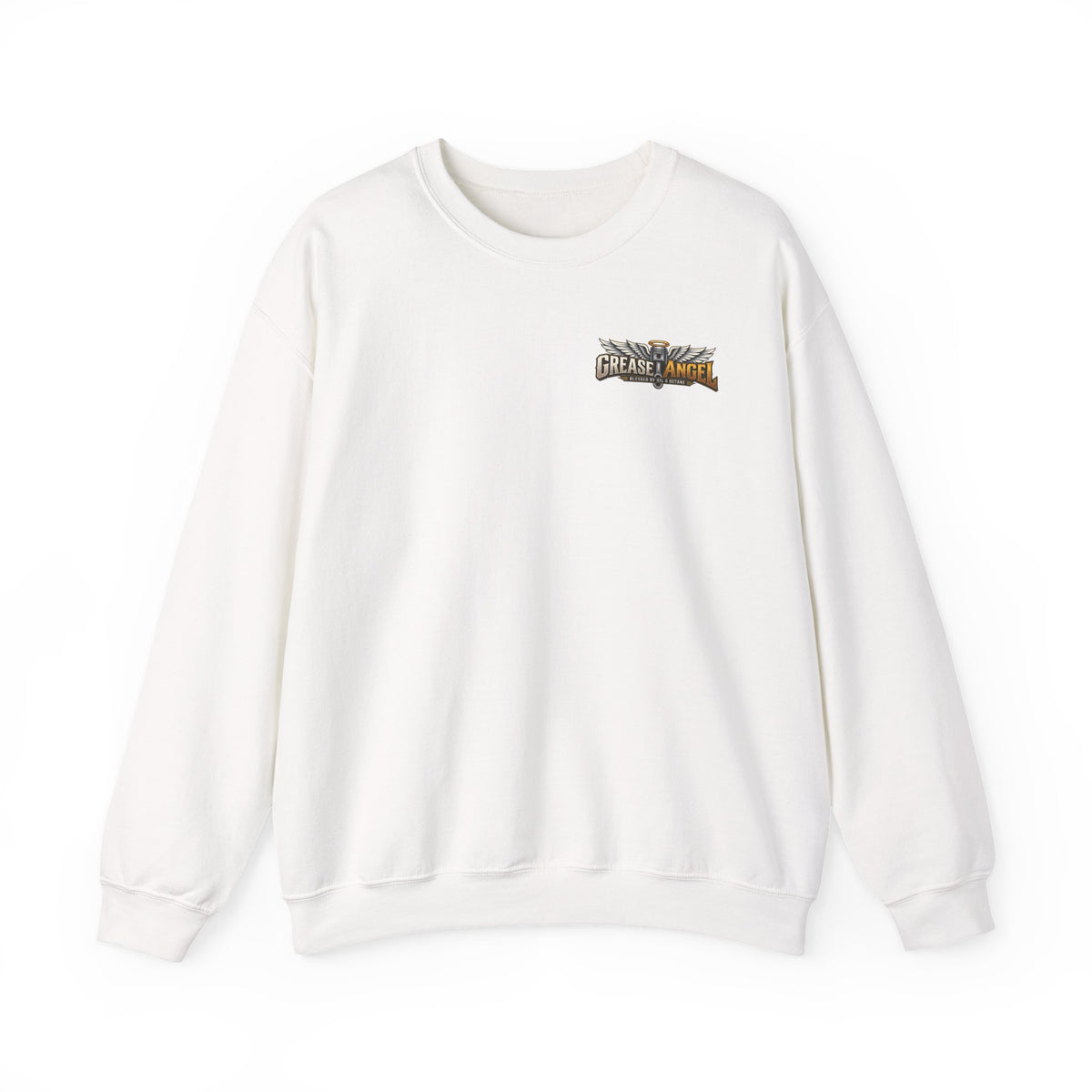 Grease Angel Crewneck with Garage Life artwork by Print Gear