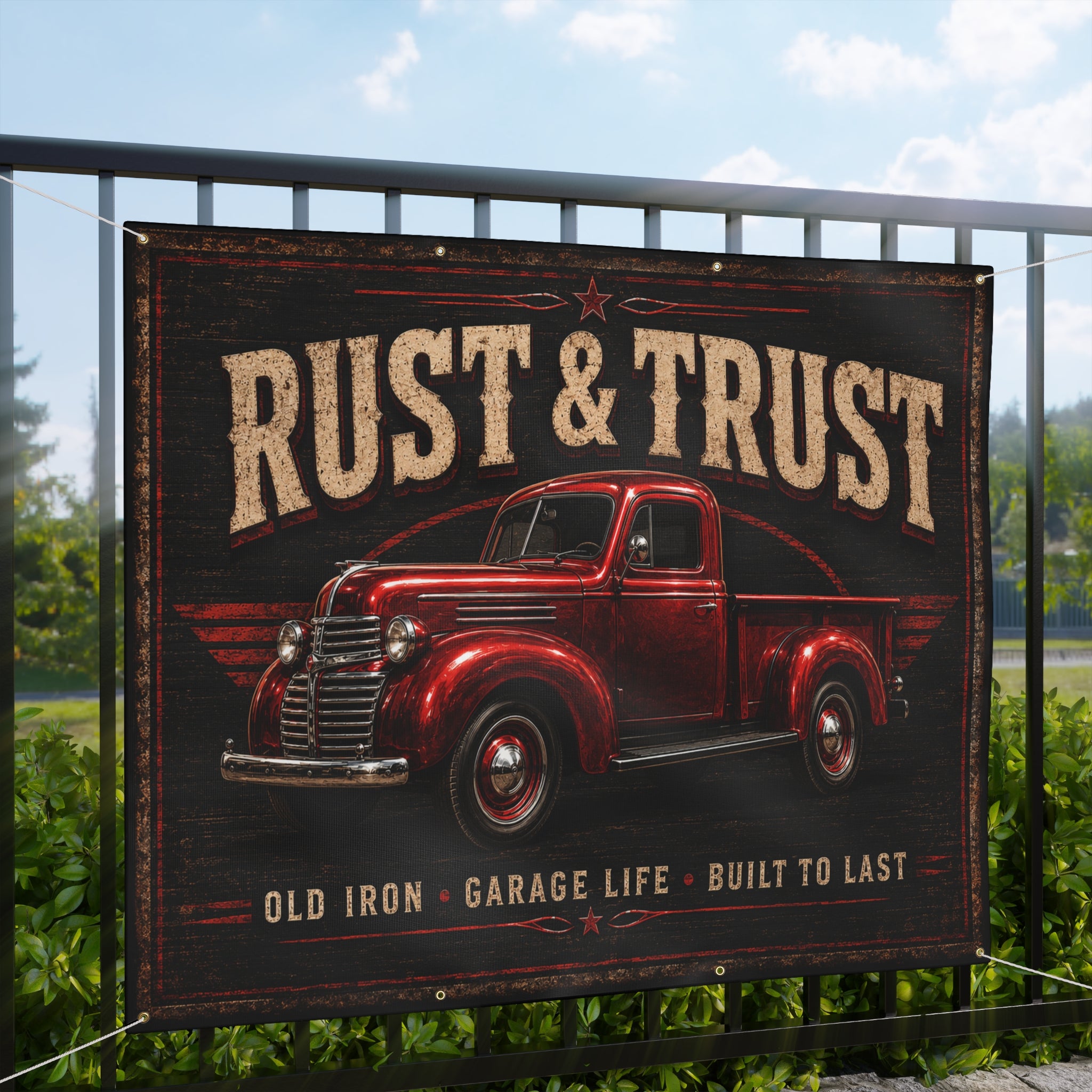 Rust & Trust Garage Banner