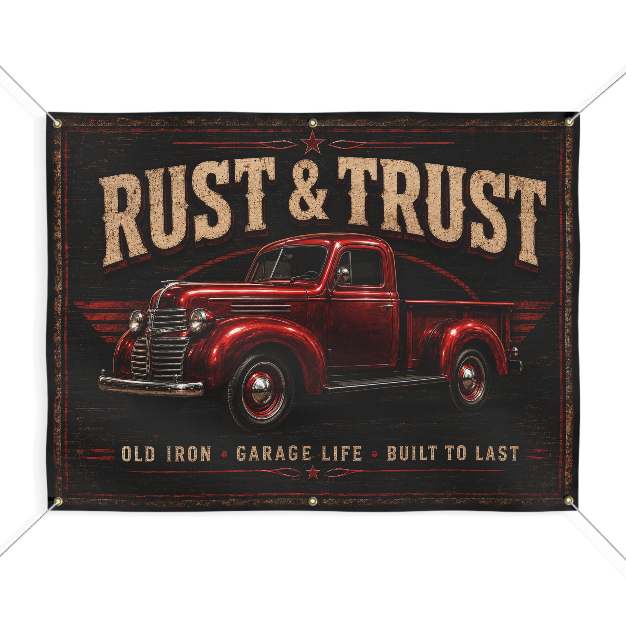 Rust & Trust Garage Banner