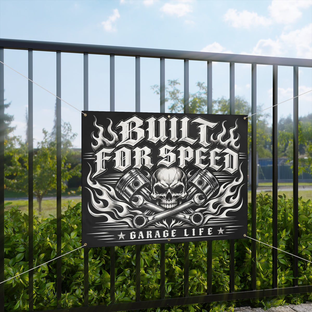 Built For Speed Garage Banner