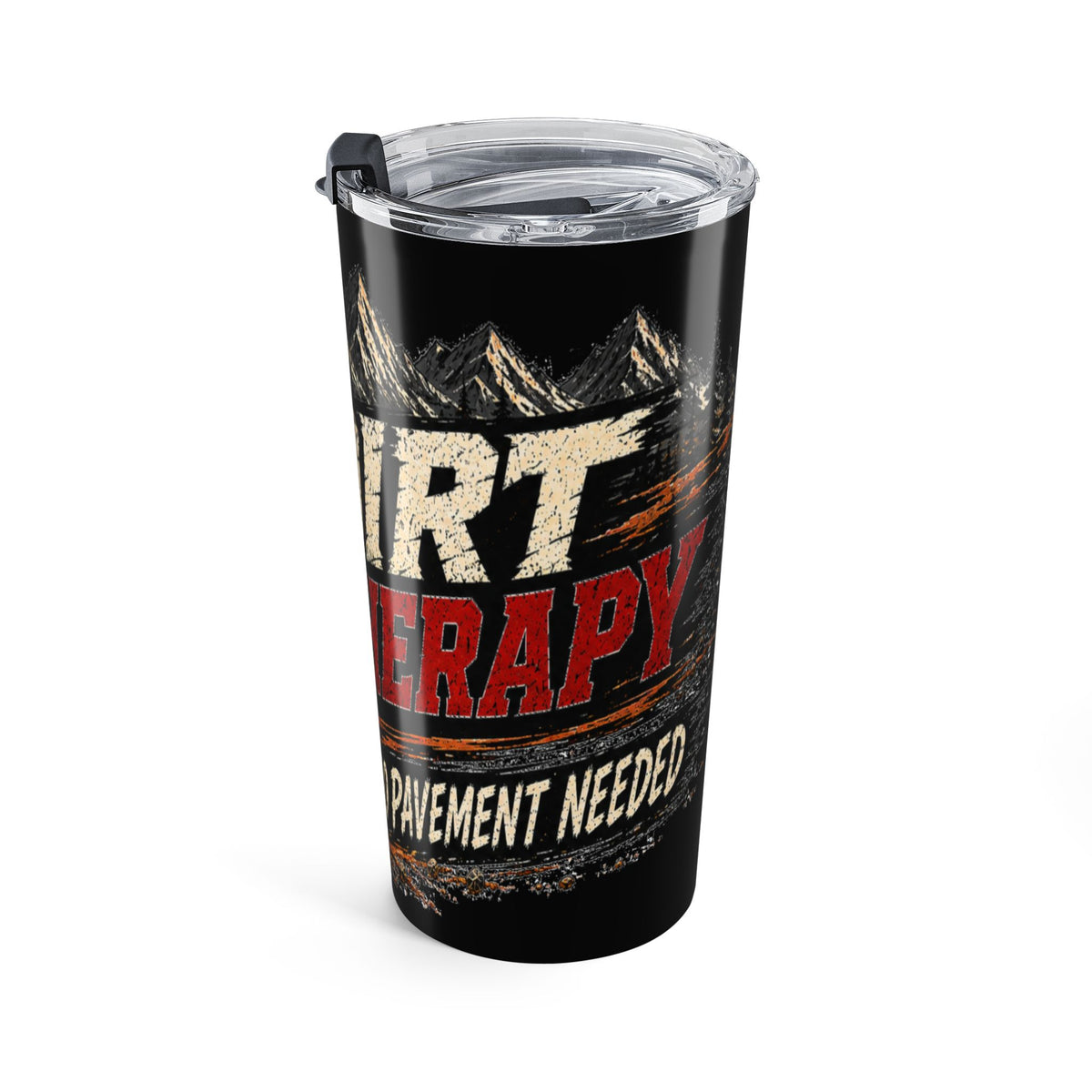 Dirt Therapy 20oz Tumbler with Garage Life artwork by Print Gear