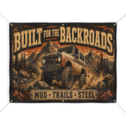 Built for the Backroads Garage Banner