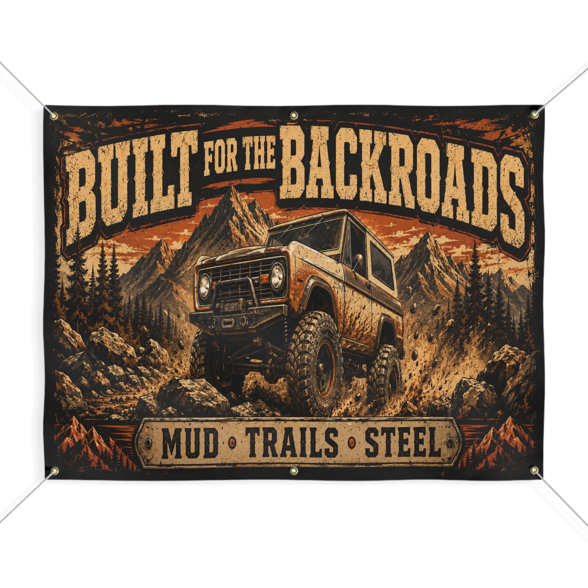Built for the Backroads Garage Banner