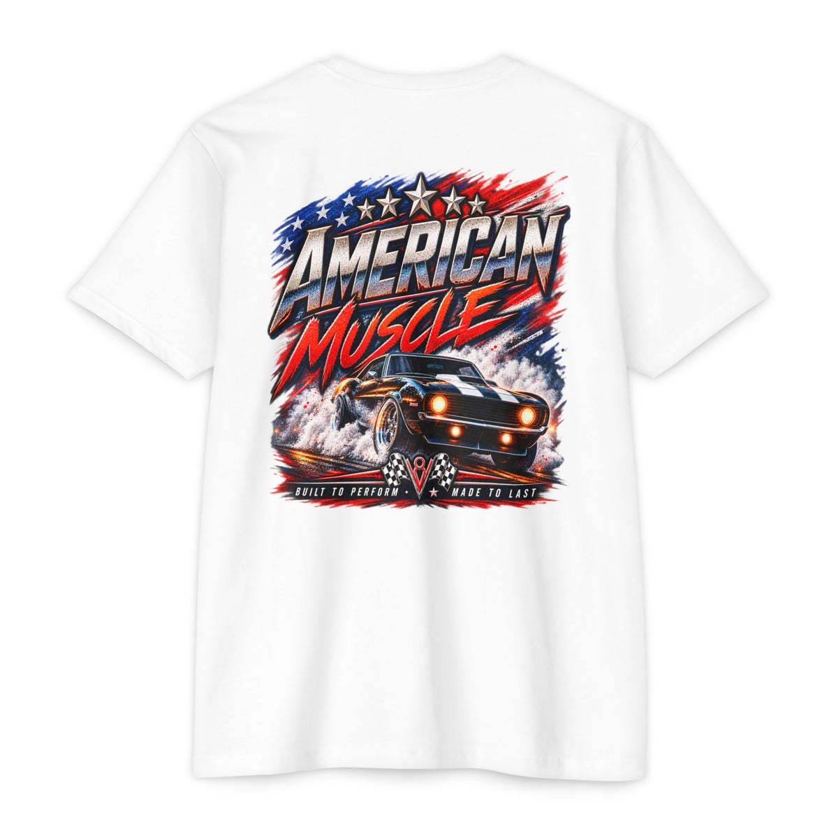 American Muscle T-Shirt with Garage Life artwork by Print Gear