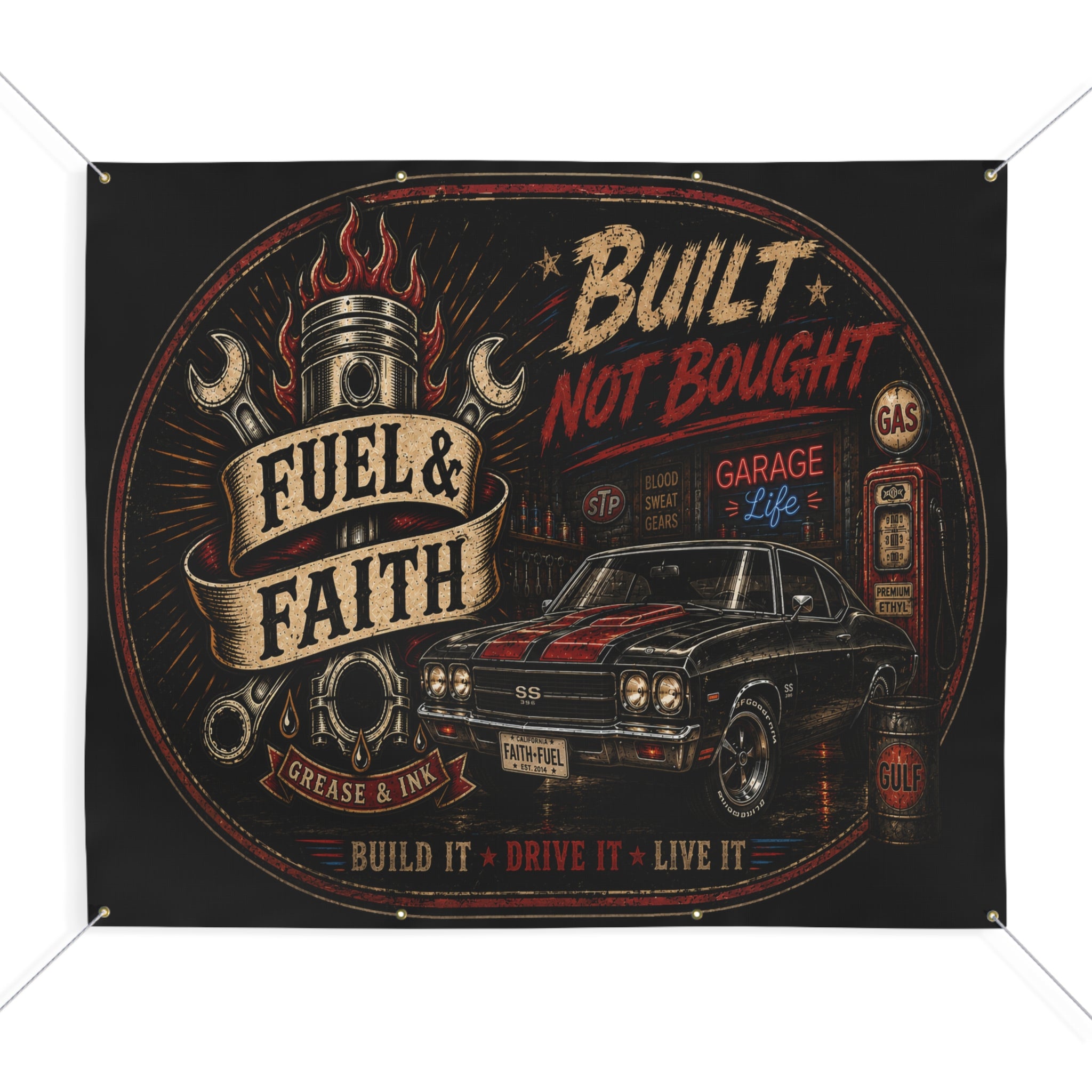 Fuel & Faith Garage Banner