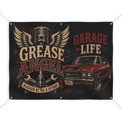 Grease Angel Garage Banner