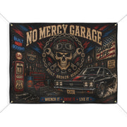 No Mercy Garage Garage Banner
