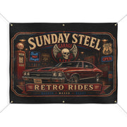 Sunday Steel Garage Banner