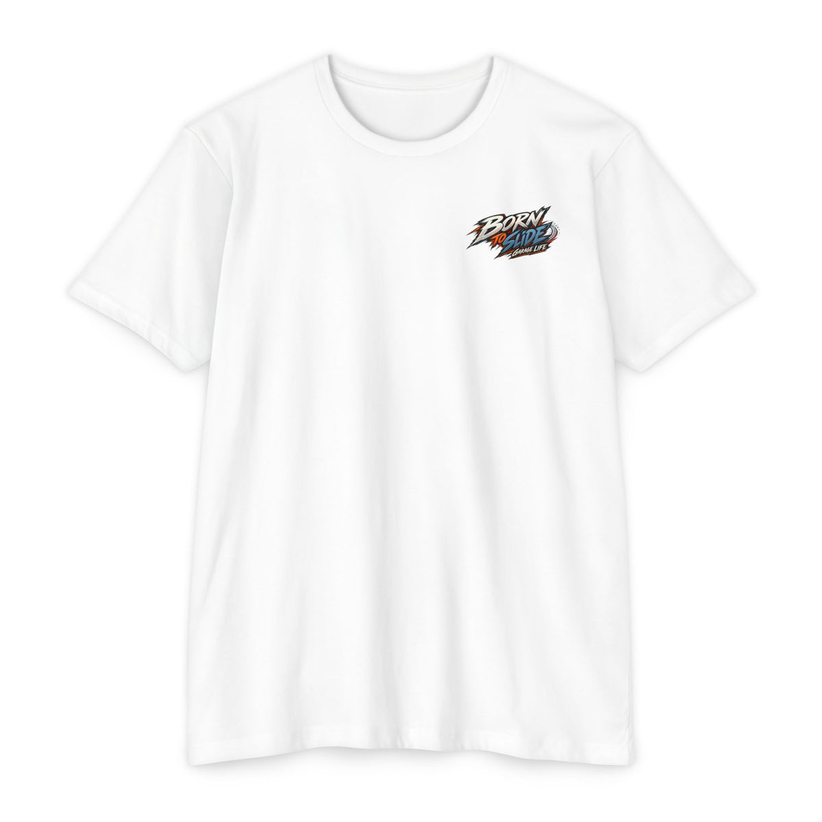 Born To Slide T-Shirt with Garage Life artwork by Print Gear