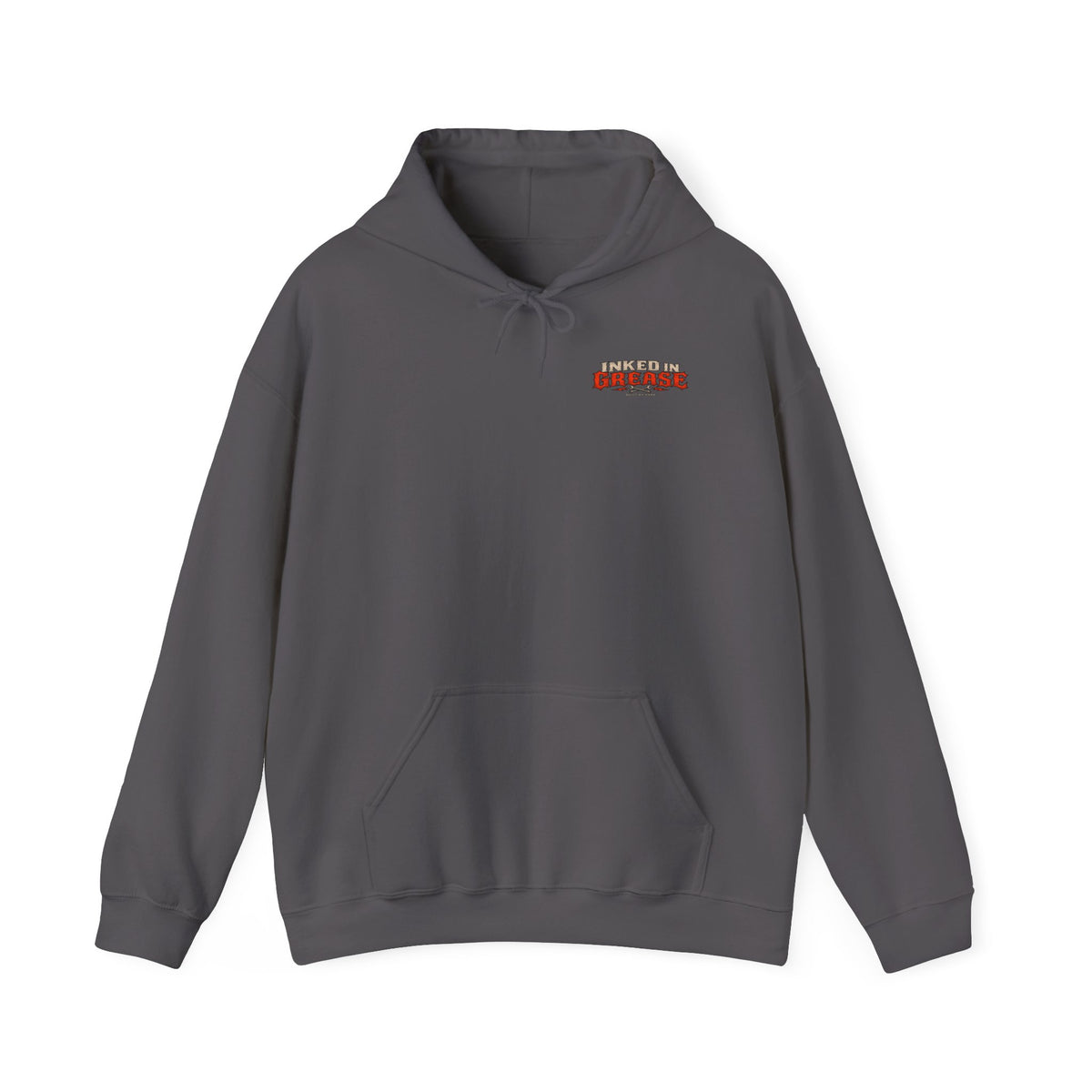 Inked In Grease Hoodie with Garage Life artwork by Print Gear