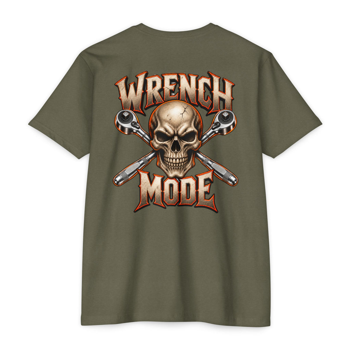 Wrench Mode T-Shirt with Garage Life artwork by Print Gear