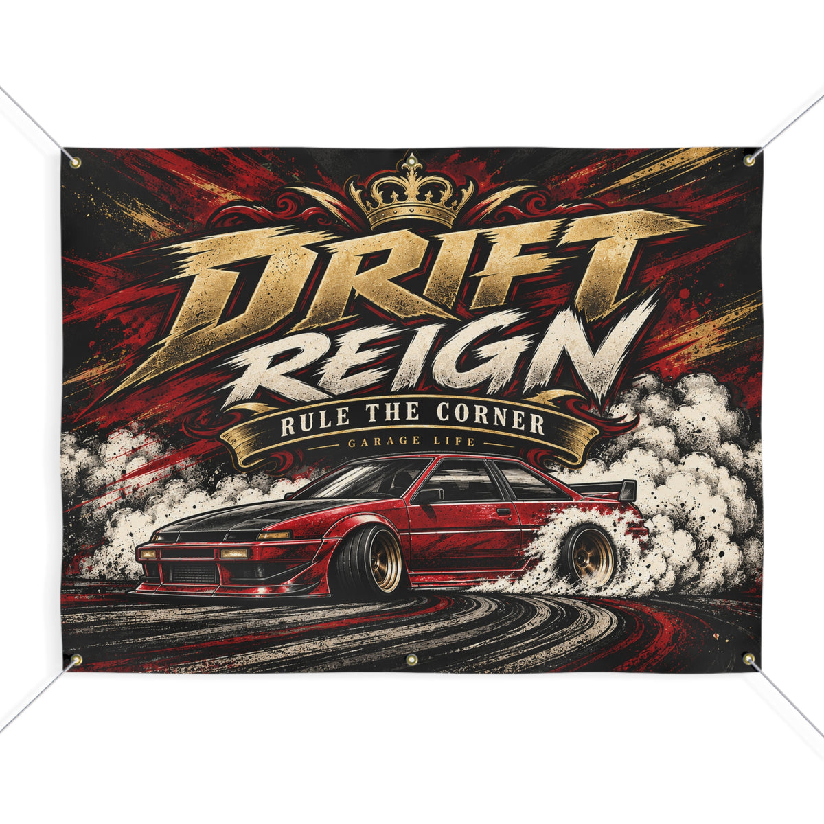 Drift Reign Garage Banner