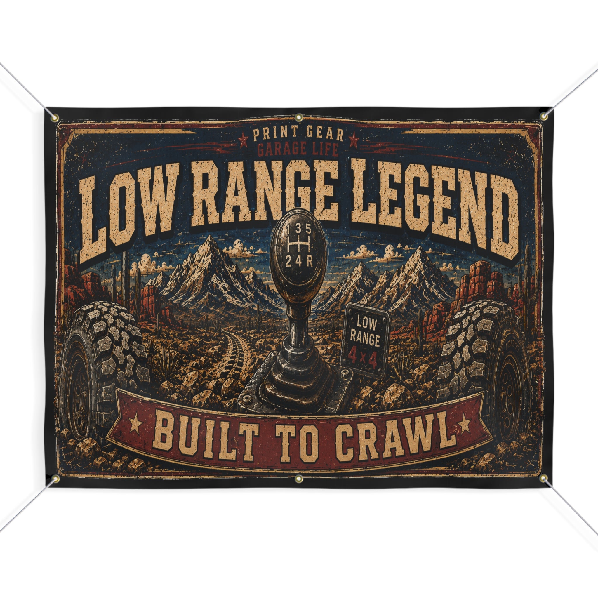 Low Range Legend Garage Banner