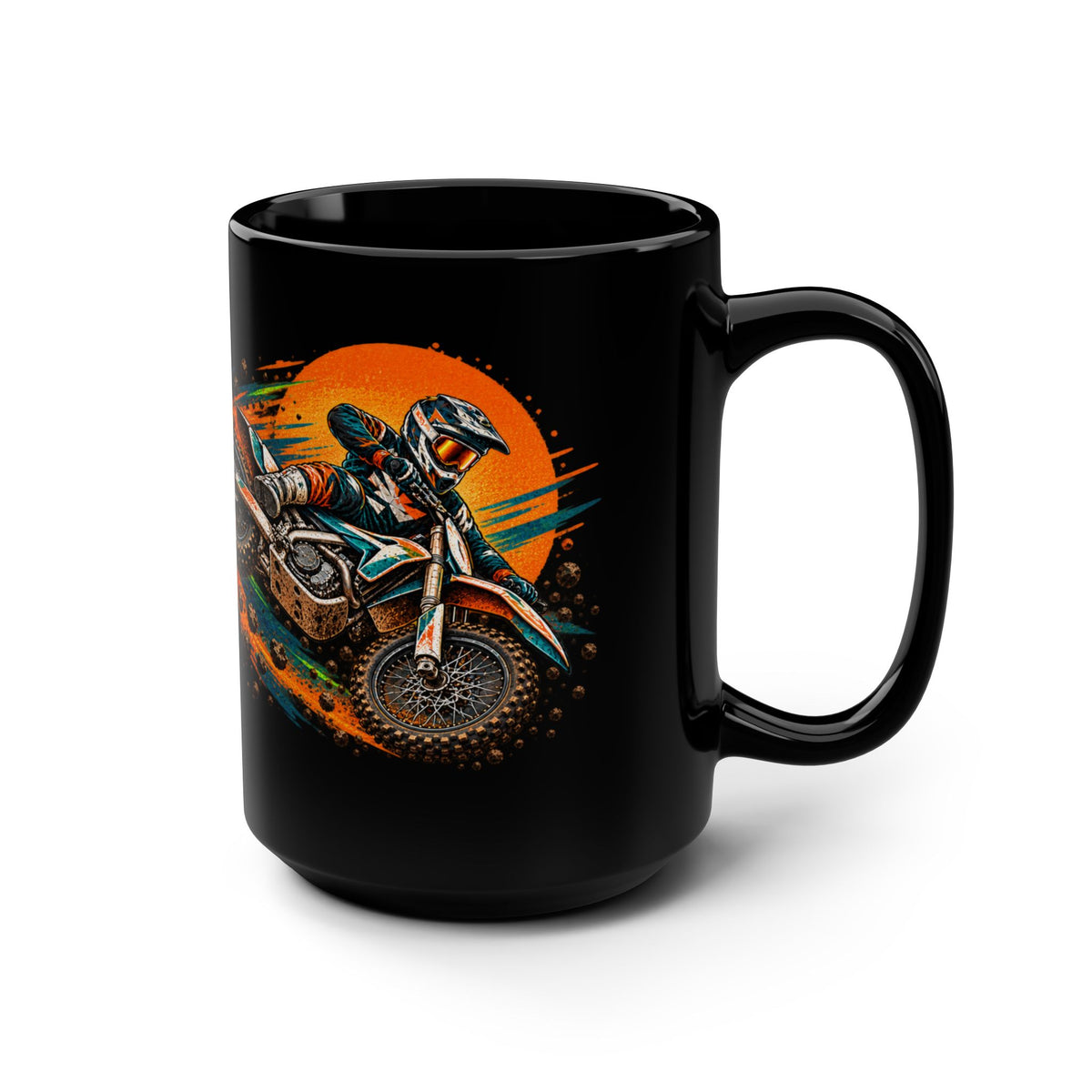 Weekend Warrior Black Mug, 15oz