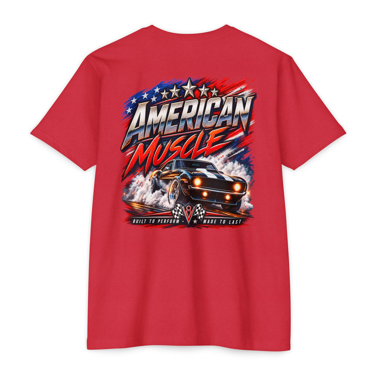 American Muscle T-Shirt with Garage Life artwork by Print Gear