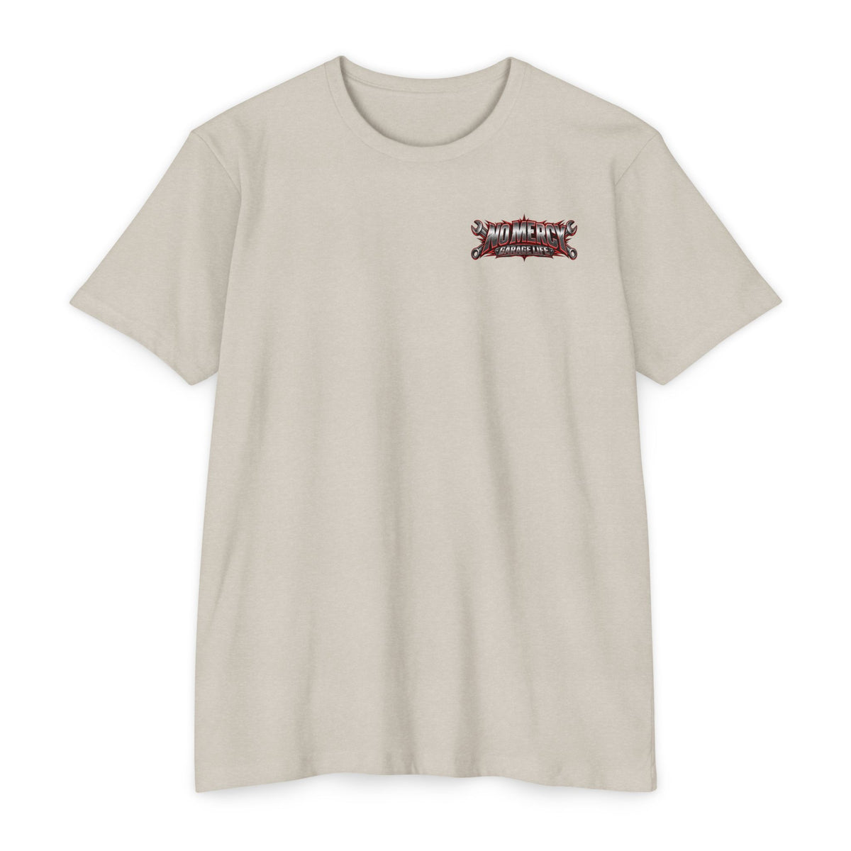No Mercy Garage T-Shirt with Garage Life artwork by Print Gear
