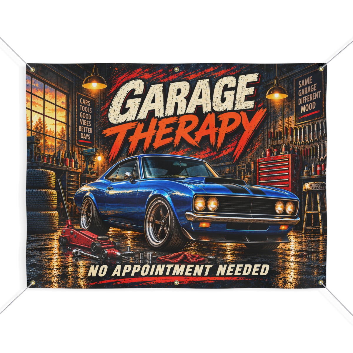 Garage Therapy Garage Banner