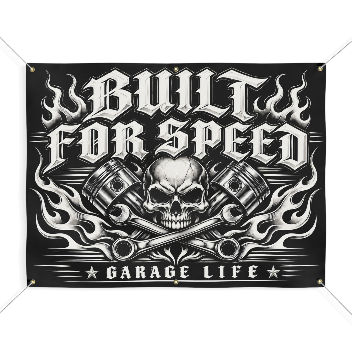 Built For Speed Garage Banner