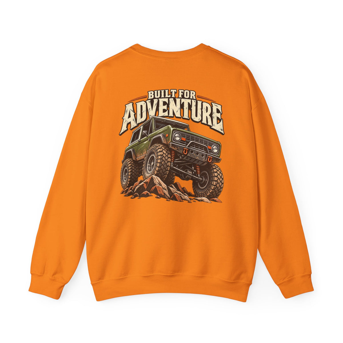 Built For Adventure Crewneck with Garage Life artwork by Print Gear