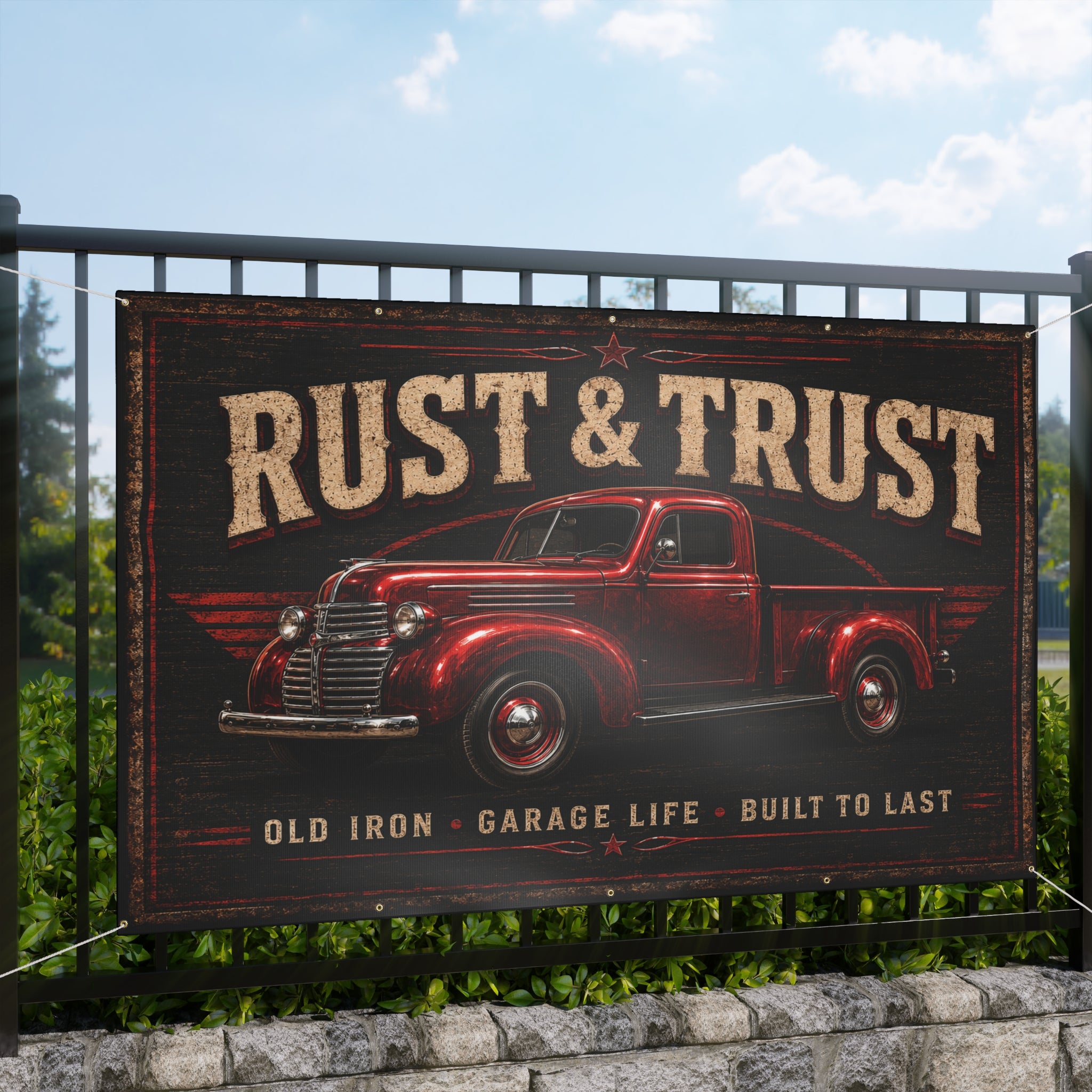 Rust & Trust Garage Banner