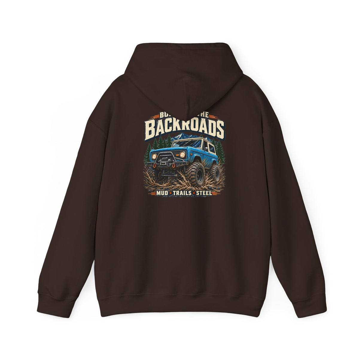 Built For The Backroads Hoodie with Garage Life artwork by Print Gear