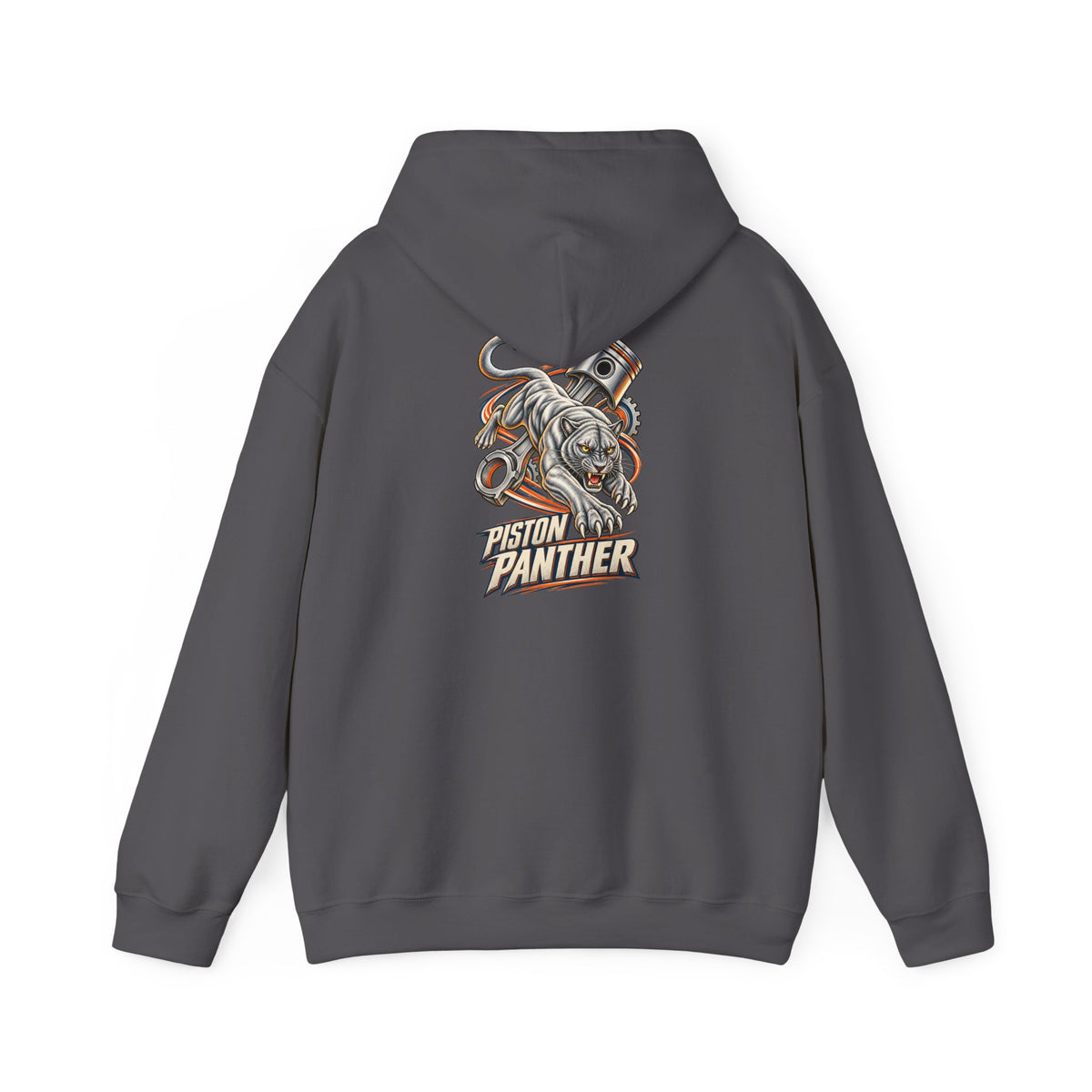 Piston Panther Hoodie with Garage Life artwork by Print Gear