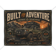Built for Adventure Garage Banner