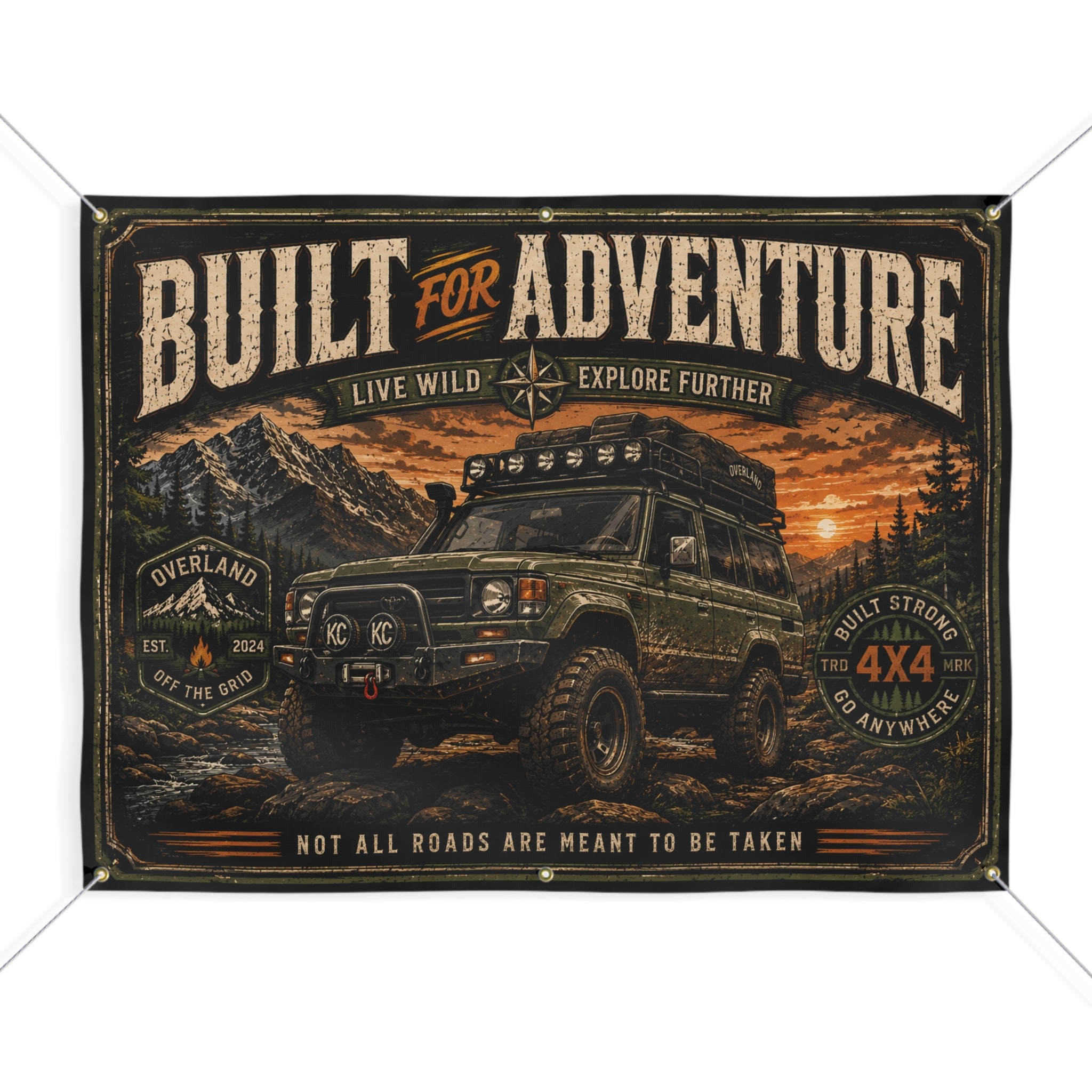 Built for Adventure Garage Banner