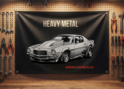 Heavy Metal American Muscle Banner