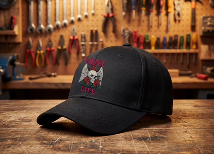 Garage Life Skull Wings Baseball Cap