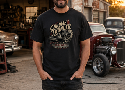 Chrome & Thunder Premium Heavyweight T-Shirt