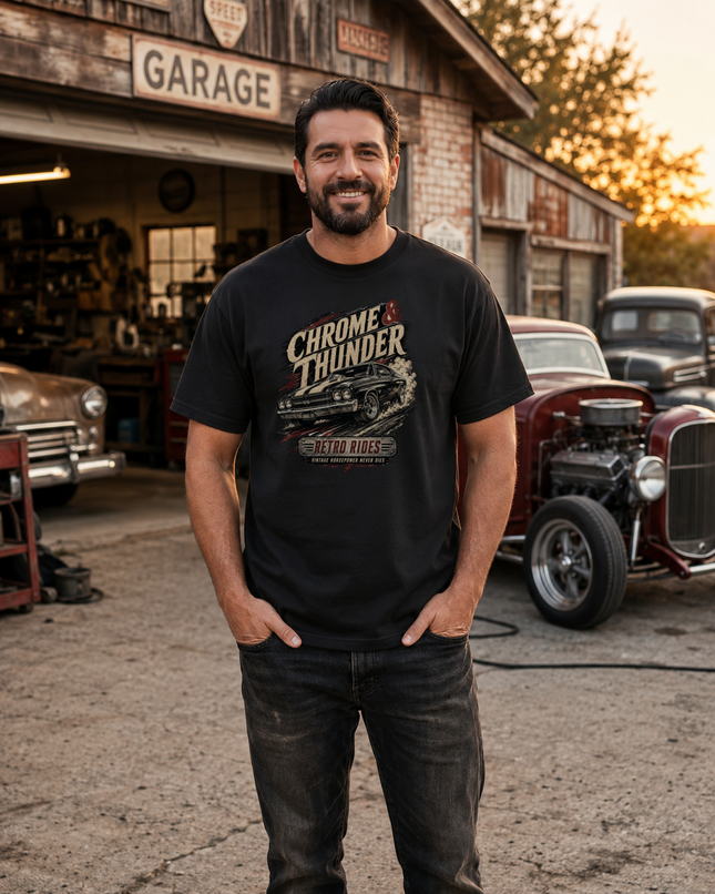 Chrome & Thunder Premium Heavyweight T-Shirt