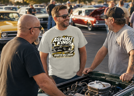 Quarter Mile Crown Premium Heavyweight T-Shirt